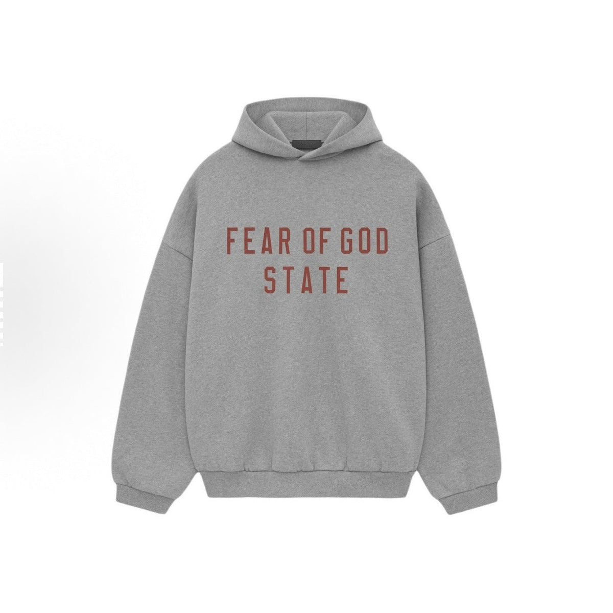 Fear of God Essentials Letter Graphic Fleece-Lined Pullover Hoodie